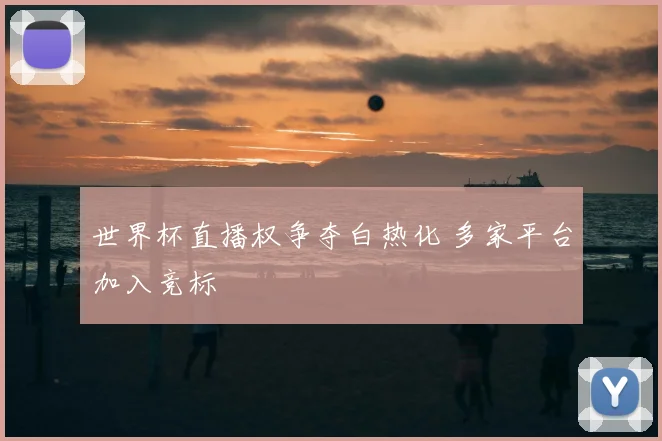 世界杯直播权争夺白热化 多家平台加入竞标